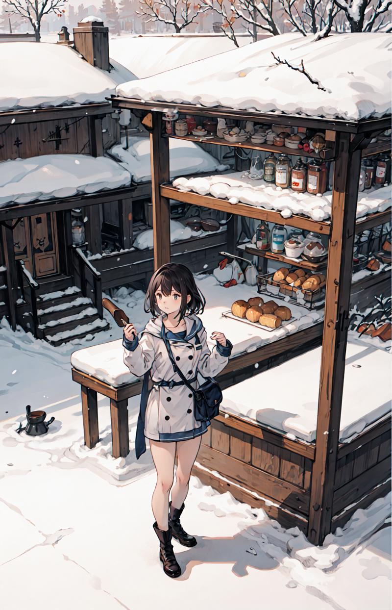 189671-3743639906-best quality, detailed background, girl,sea, cafeteria, bird, snow, winter,.png